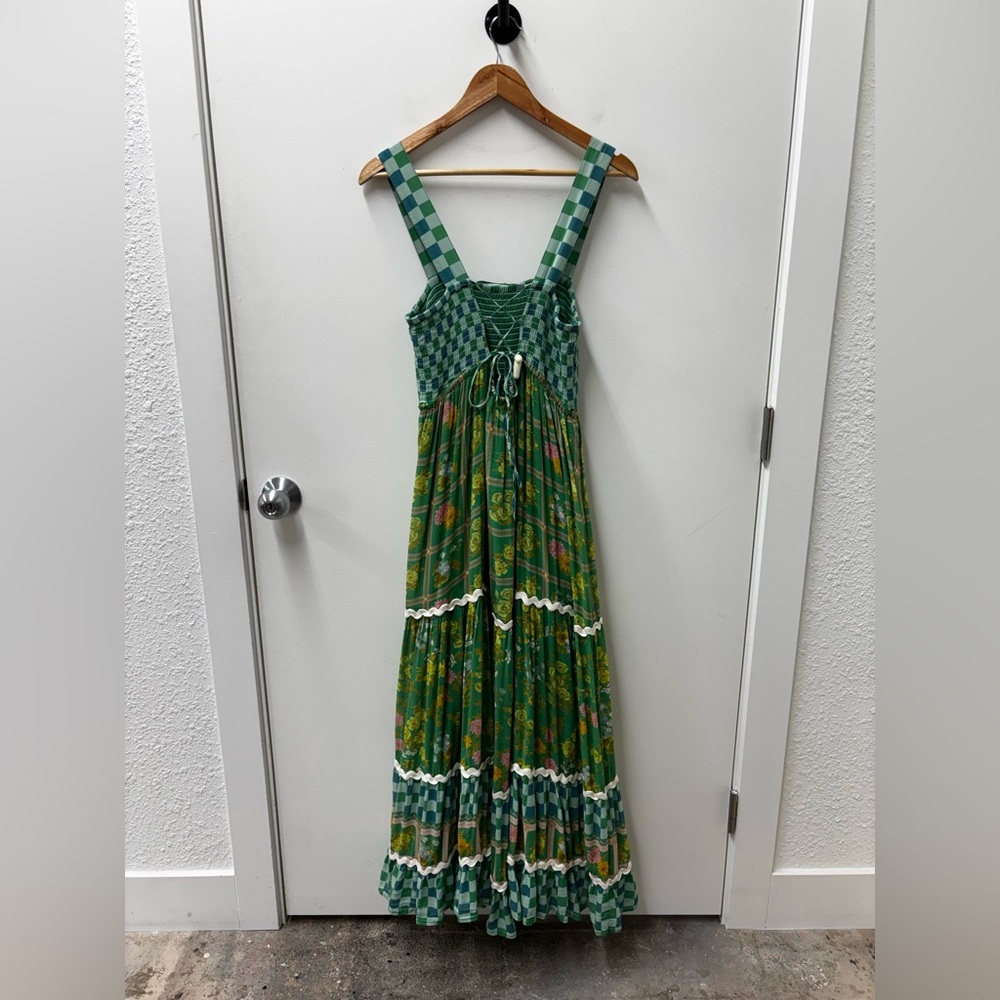 Spell Flora Patchwork Strappy Maxi Dress in Citrus Crush - Picture 8 of 8